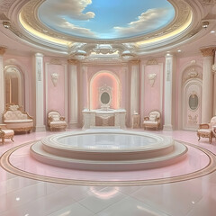 Pink Palace Room with Circular Bath