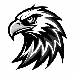 Obraz premium an eagle's head logo. The eagle is a symbol of strength, freedom, and vision, vector illustration
