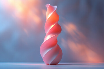 Abstract 3d object, generative AI picture