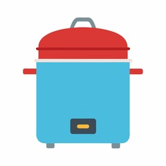 vector illustration of a rice cooker.