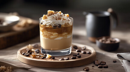 fotografia de bebida de caf&eacute; gourmet com chantilly