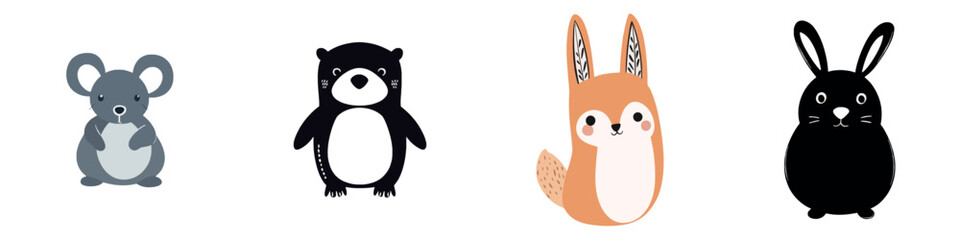 Fototapeta premium Cute Animal Characters for Children