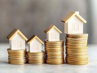 Rising House Prices on Coin Stacks