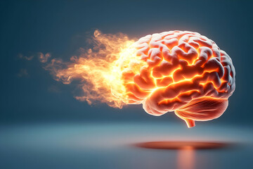 Burning Brain: Intense Mental Activity