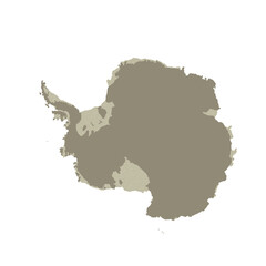 Map of Antarctica, sign silhouette. World Map Globe. Vector Illustration isolated on transparent background. Antarctic continent.