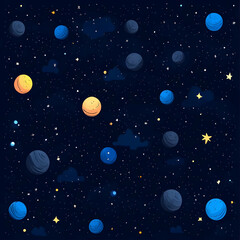 Celestial Bodies in Space