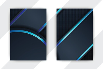 Dark Blue Abstract Background Design