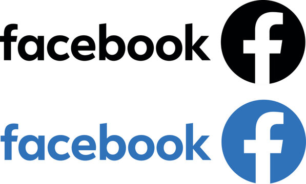 Facebook logo vector isolated, social media platform icon for communication, networking and digital marketing, used for editorial and promotional content