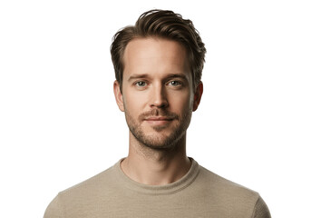 Obraz premium portrait of handsome person, cutout, male portrait, cutout portrait, man portrait isolated, handsome man cutout, young man portrait