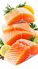 Fresh Salmon Fillets with Lemon & Rosemary