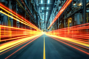 Fototapeta premium Industrial Speed & Efficiency