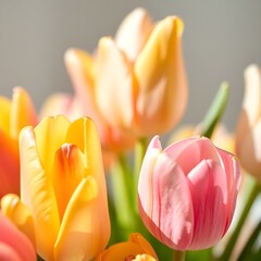 Naklejka premium Macro photograph of flowers with detailed petals