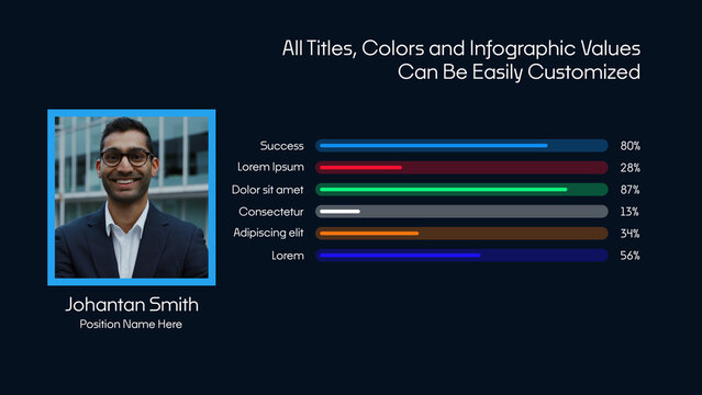 Personal Success Infographics | Animated Charts & Data Visualization for Achievement Analysis