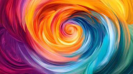 Colorful abstract background with grainy textures swirling together. Harmonious - Garden. Illustration