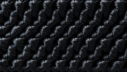Fototapeta premium Dark Woven Fabric Texture with Tight Knit Pattern