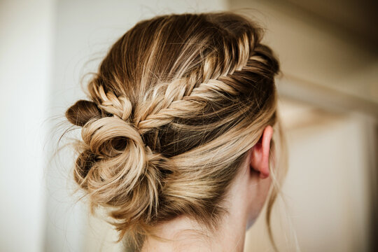 Portrait of braided hair 