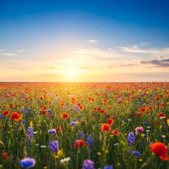 Obraz premium field of poppies