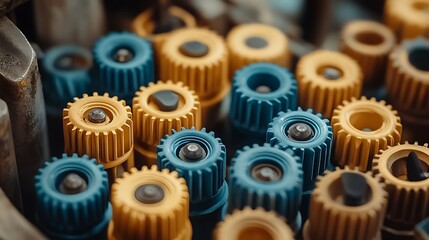 Close-up Sample tubes in lab rack