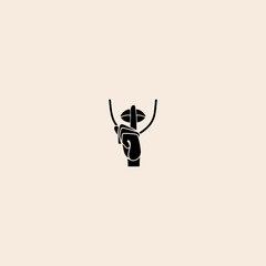 Silence icon flat vector design.