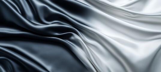 Smooth Satin Silver and Grey Gradient Background with a Soft and Elegant Finish for Digital Designs
