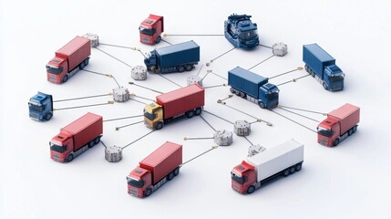 Fototapeta premium Integrating logistics networks global context gigapixel insights dynamic environment strategic viewpoint modern concept