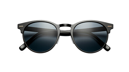 Stylish Black Round Sunglasses Modern Design Classic Fashion Accessory Eye Protection UV Protection Summer Style Elegant