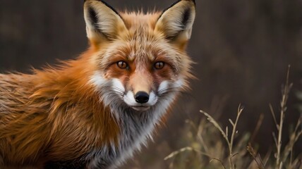 Fototapeta premium red fox in the wild