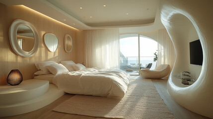chambre à coucher design 