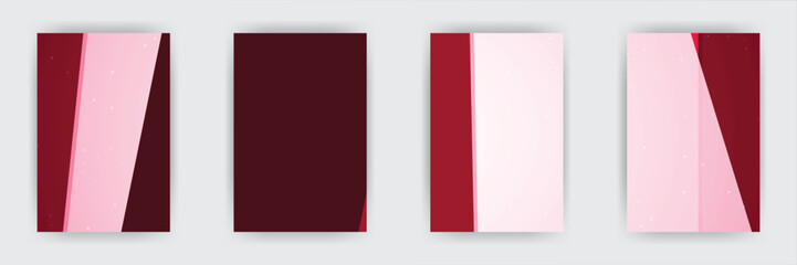 Pink, red, maroon digital templates; subtle background; social media