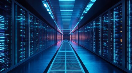 Obraz premium AI powers big data analysis for data science, mining, business insights, automation, and engineering. It employs machine learning and deep learning's neural networks to analyze vast amounts of data.