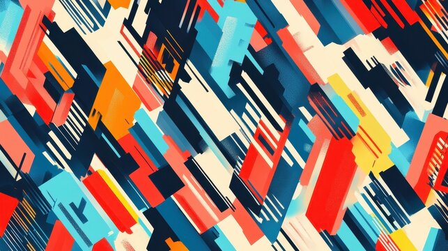 Explore a vibrant barcode pattern, featuring colorful 2bit designs perfect for coding and scanning goods with clarity.