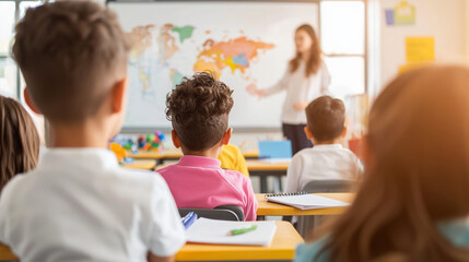 Fototapeta premium Inspiring Classroom Environment for Future Scientists and Innovators