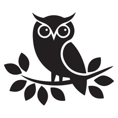 owl sitting on branch