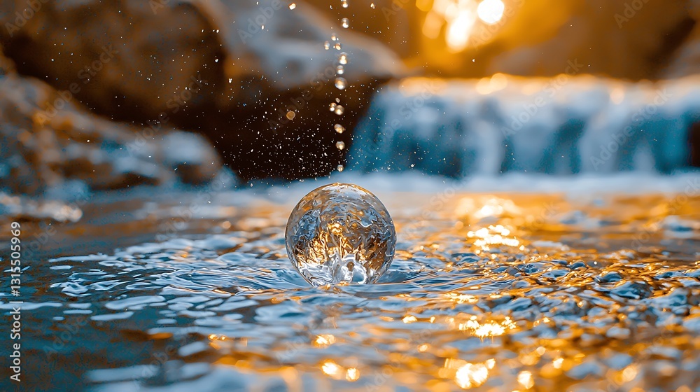 Poster water reflection sphere serenity nature image