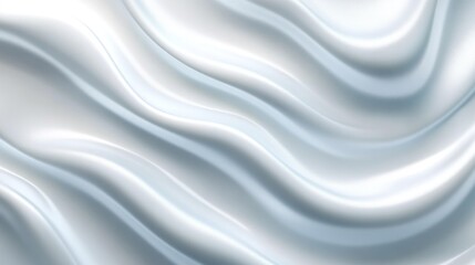Elegant Soft White Silk Waves Abstract Background Design