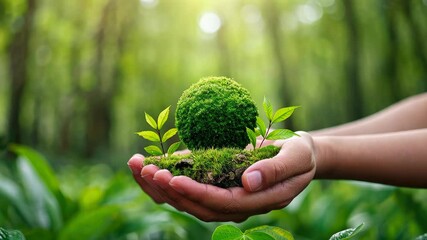 Green businesses set targets for eco-friendly practices, fostering a sustainable environmental commitment, Ai Generated.