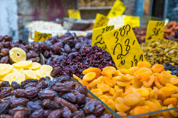 Fruits at the market in Jerusalem, Israel