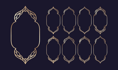 Decorative Islamic Vintage Window Design.