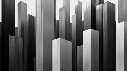 Obraz premium Abstract cityscape of tall blocks
