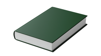 green book isolated on white background , transparent png 