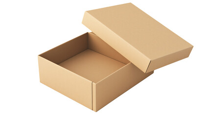 cardboard box , gift box , isolated on white background . transparent png 