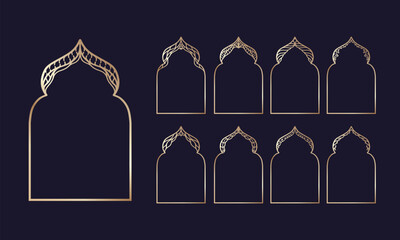 Decorative Islamic Vintage Window Design.