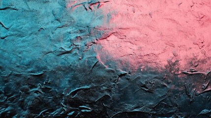 Fototapeta premium Teal and Pink Textured Abstract Background