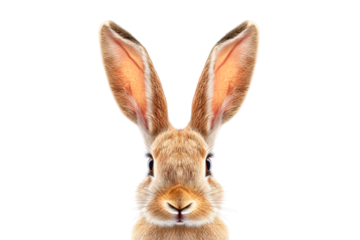 Rabbit ears isolated on transparent background
