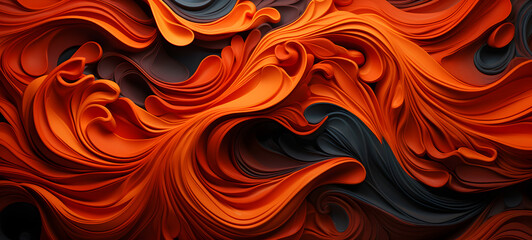paper quilling lava, ai generative