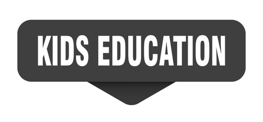Fototapeta premium kids education sticker. kids education sign on transparent background