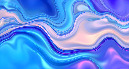 Abstract Marble-Style Fluid Painting