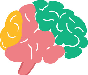 Brain idea illustration design intelligence symbol