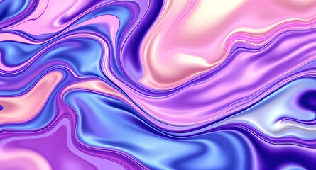 Abstract Fluid Art with Swirling Liquid Waves