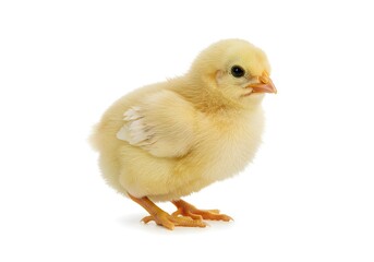 Obraz premium baby chicken isolated on white background